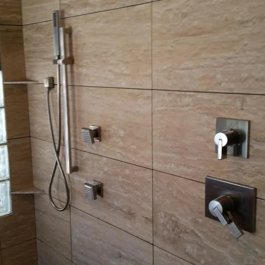Shower fixture installation for Water Heater Replacement in Trinity